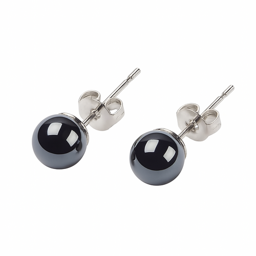 Small Round Earrings, Elegant Silver – Perfect for Daily Wear